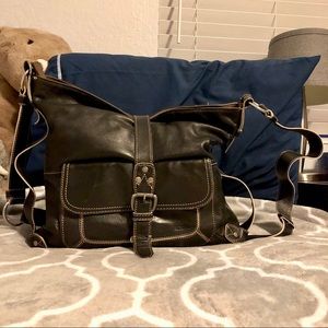 Vintage BCBG Black Shoulder Bag Purse